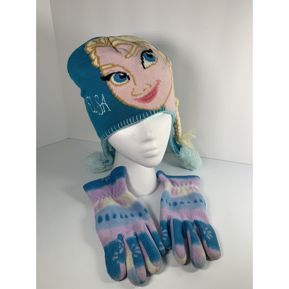 Disney Flipeez Elsa Winter Hat With‎ Gloves